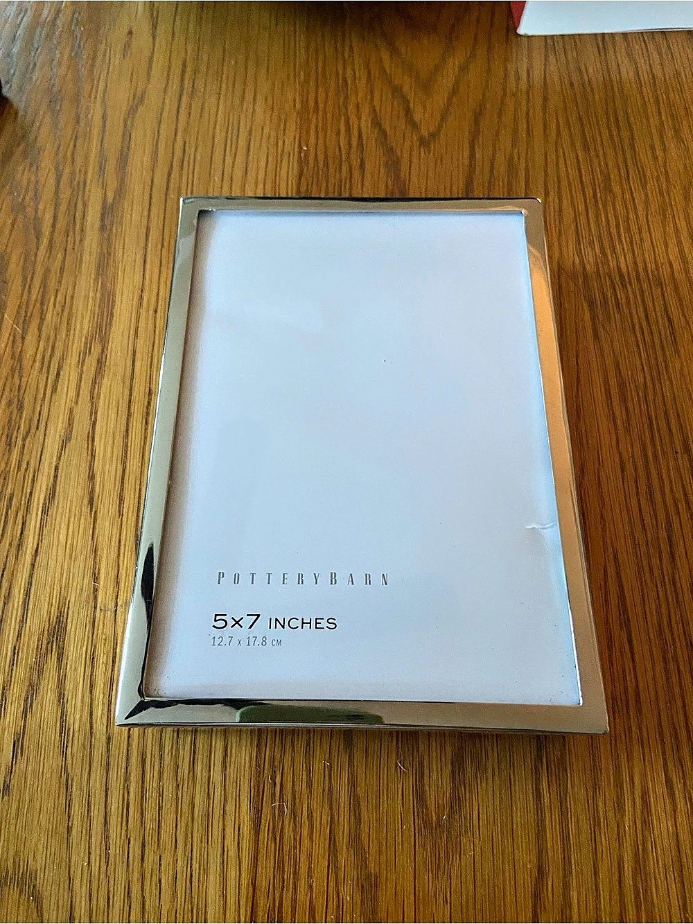 Pottery Barn Silver Metal Picture Frame 5x7